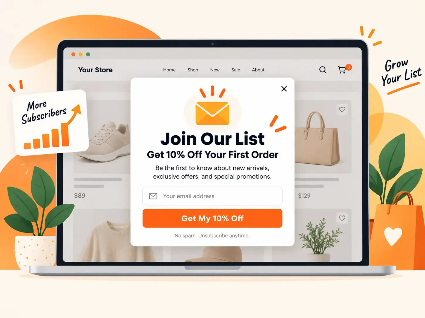 Email signup popup